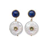 Lapis Lazuli & Pearls Earrings