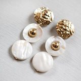 Two Pearl Rings Earrings